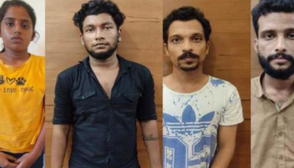 Car and cash stolen; Four people, including a woman, were arrested in Thalassery image