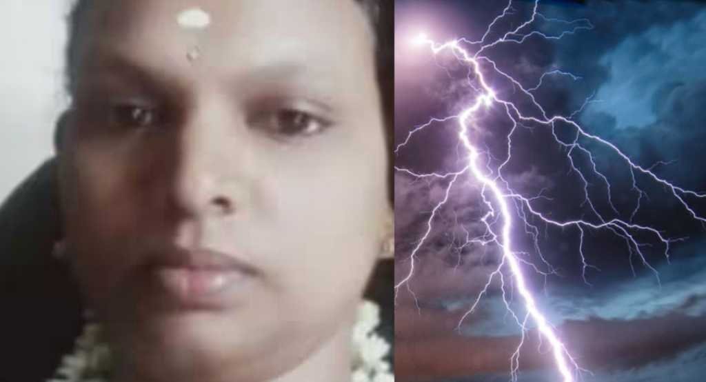 Woman dies by lightning in Meppadi image