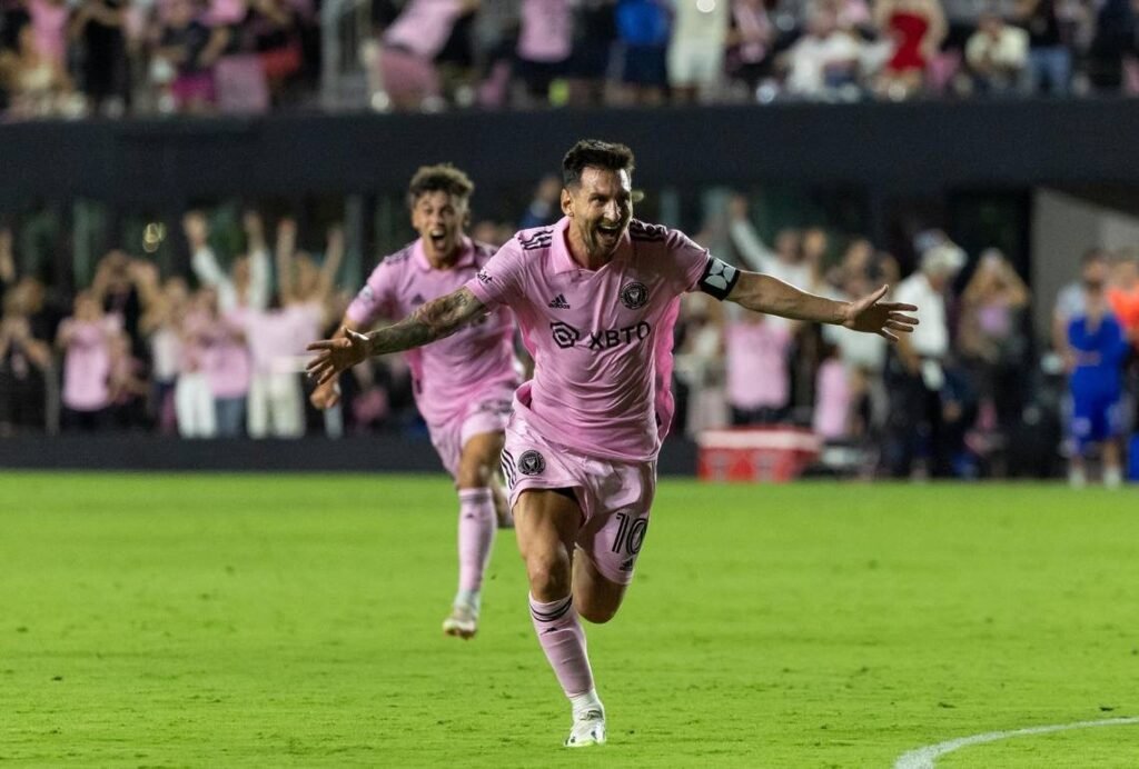 Messi first goal for inter miami