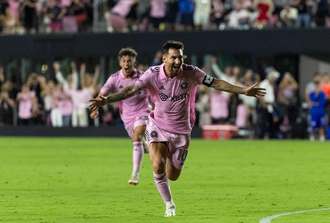Messi first goal for inter miami