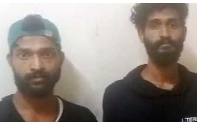 Two persons arrested with ganja kept for sale image