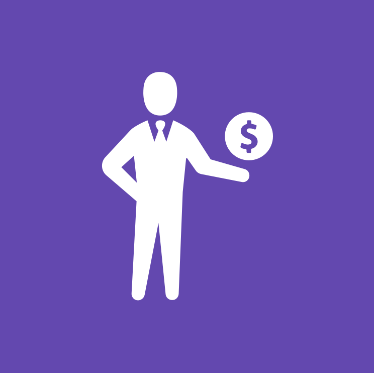 Sales man logo