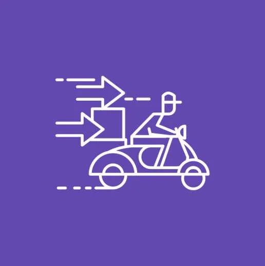 delivery boy logo