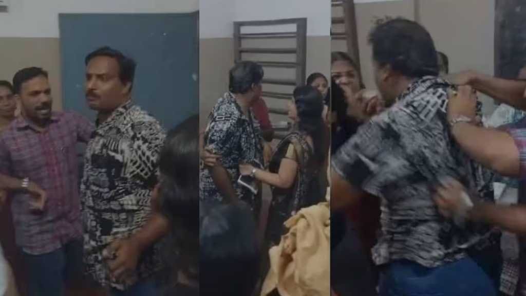 Narikkuni, Erawannoor school held handball; Teacher MP Shaji arrested image