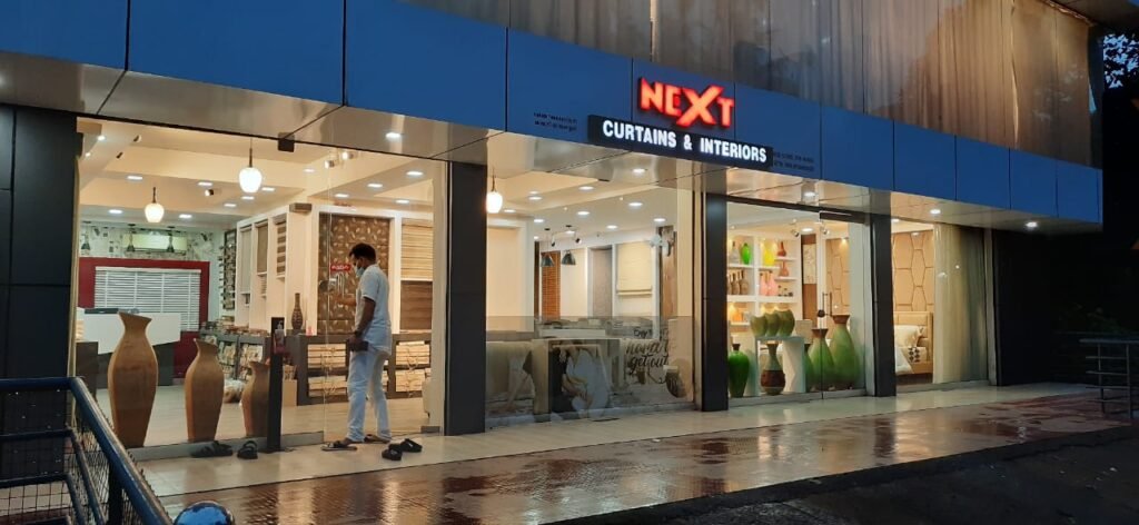 next curtains and sofa image