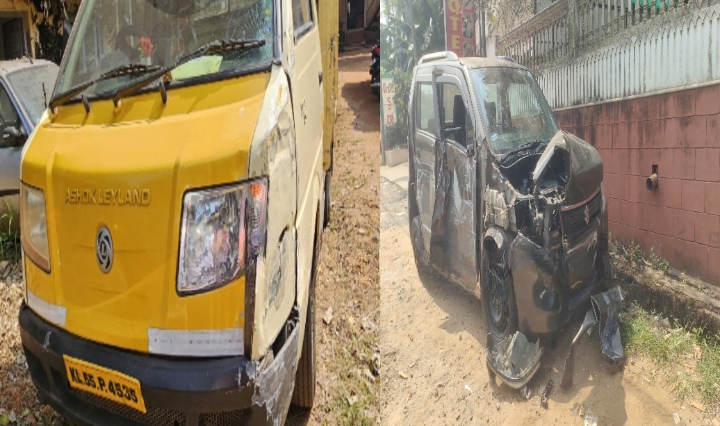 In Thamarassery, locals chased the pick-up van that rammed the cars and kept going without stopping. image_cleanup