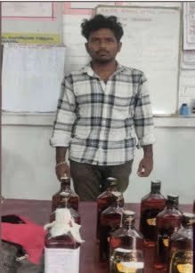 Vadakara, Odisha native arrested for possession of foreign liquor. image