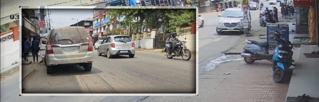 Illegal parking vehicle fined