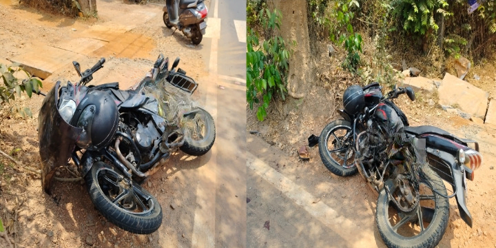 In Thamarassery two youths were injured in an out of control bike overturn. cleanup