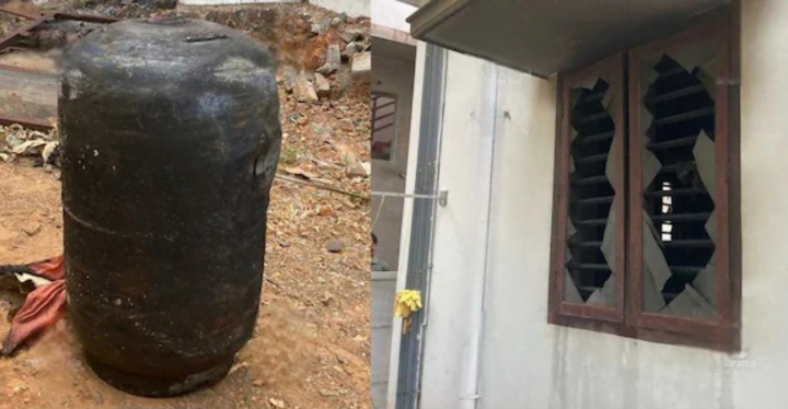Mavoor, ഗ്യാസ് സിലിണ്ടർ ചോർന്ന് തീപിടിത്തം: ഗൃഹോപകരണങ്ങൾ കത്തിനശിച്ചു; വീട്ടുകാർ ഓടി രക്ഷപ്പെട്ടു. 8 Leaked gas cylinder causes fire in Mavur household appliances burnt The family ran away cleanup