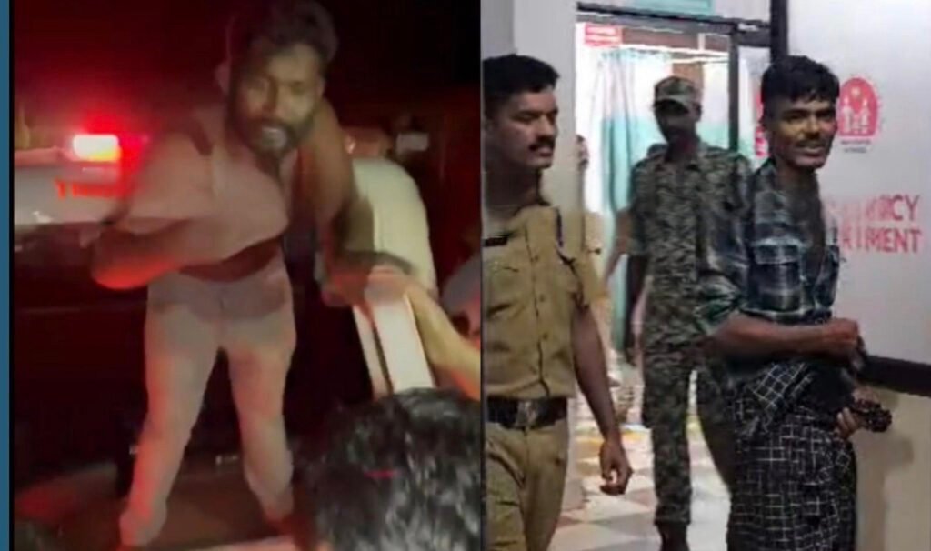 Police have taken into custody two people who created a terror atmosphere in Thamarassery under the influence of drugs