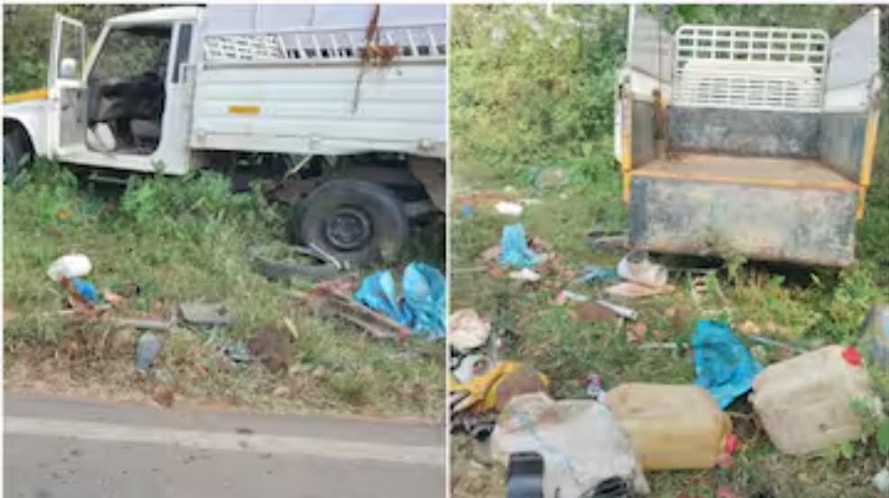 The pickup carrying the workers overturned; One dead, many injured