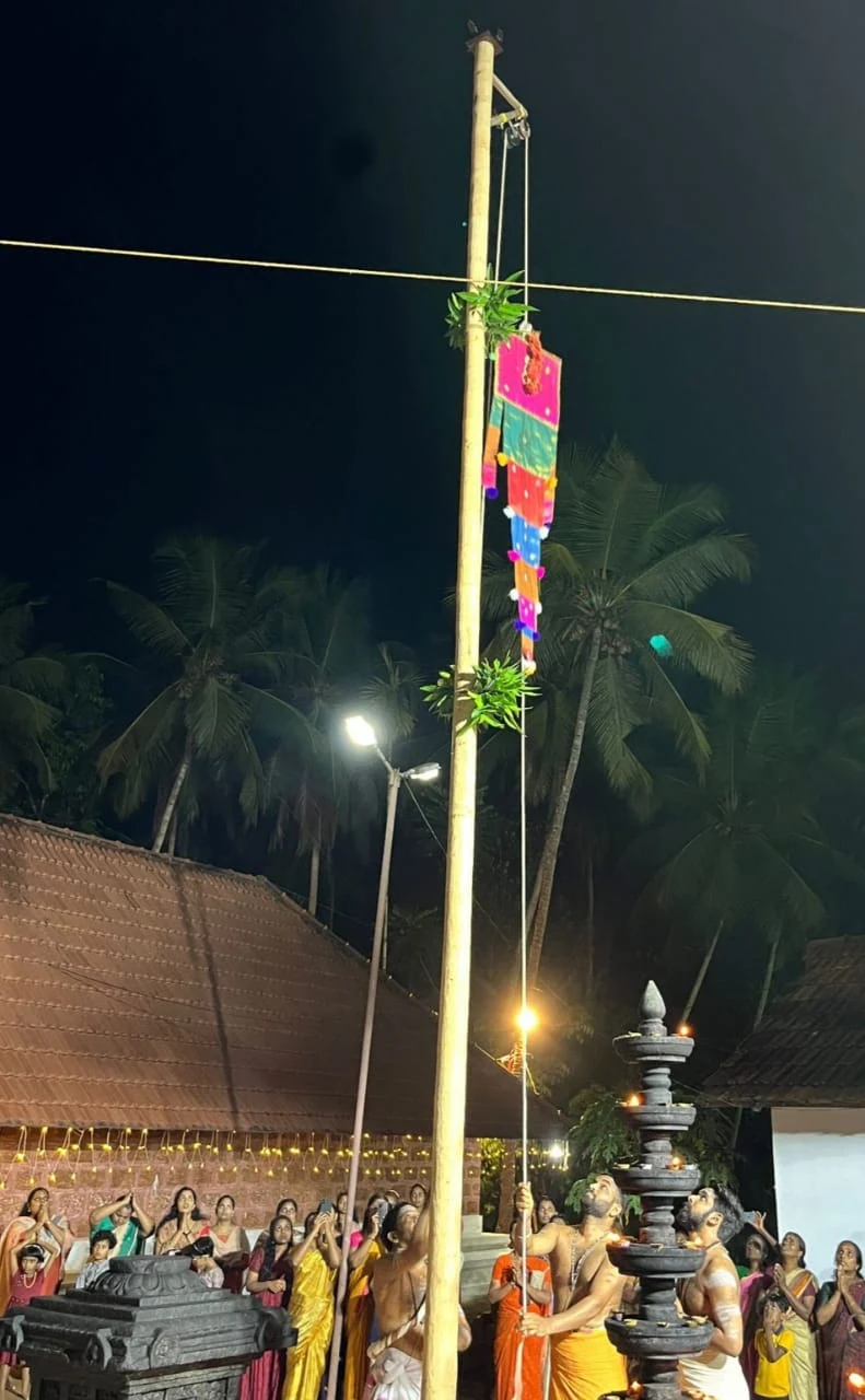 Ambalapadi Sri Maha Vishnu Temple was flagged off for Aratmahotsavam.