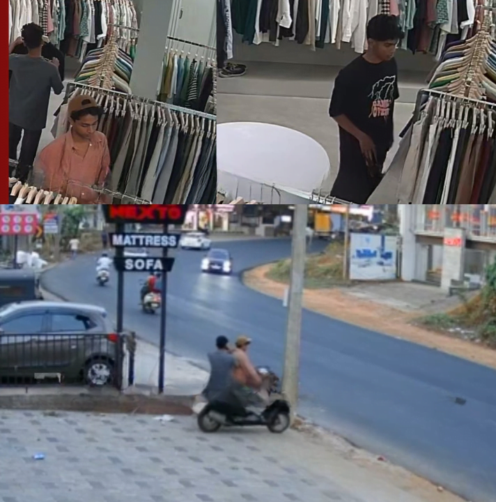 Thamarassery A video of youths stealing clothes from a ready made shop in Thamarassery is on CCtv. cleanup