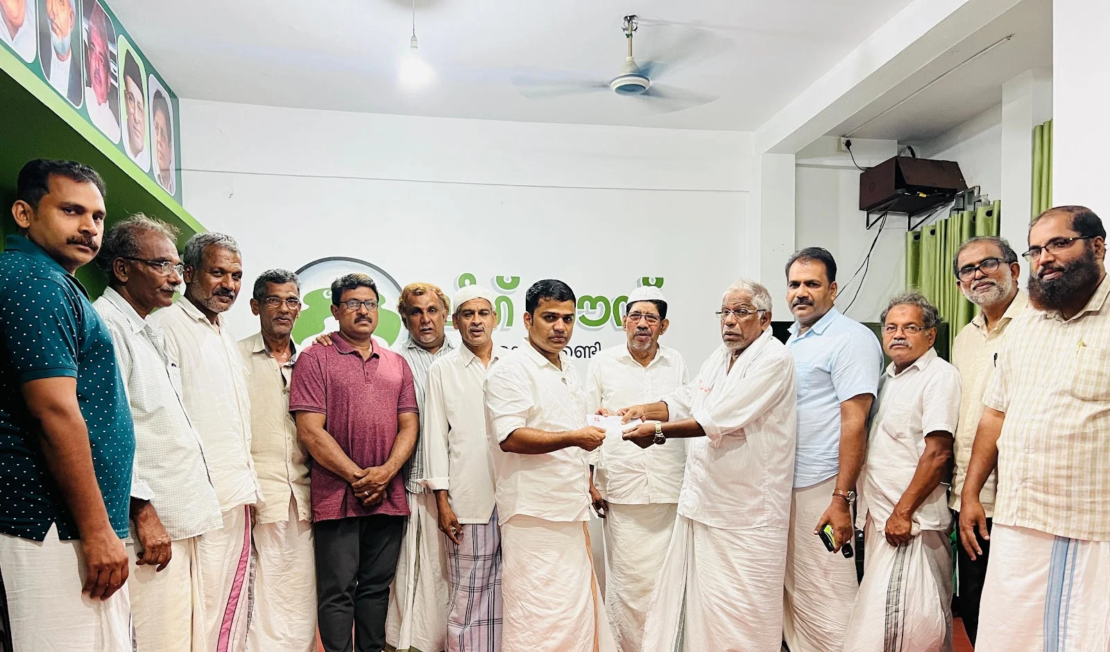 Construction of Omassery, Muslim League office Fund raising campaign.