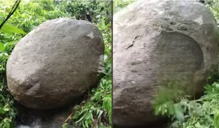 Kozhikode, ഉഗ്രശബ്ദത്തോടെ കൂറ്റൻ പാറക്കല്ല് അടർന്നു വീണു, ഉരുൾ പൊട്ടിയെന്ന് സംശയം,അപകട സാധ്യത; ആളുകളെ മാറ്റിപാർപ്പിച്ചു 4 Kozhikode a huge boulder fell off with a loud noise suspected to be a broken rock risk of accident People were displaced cleanup