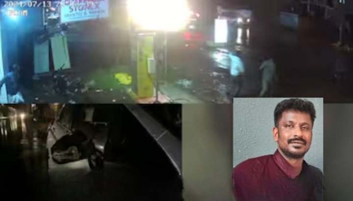 Mukkam, road crosser hit by car and fell on road, hitting 2 following cars; The tragic end_cleanup