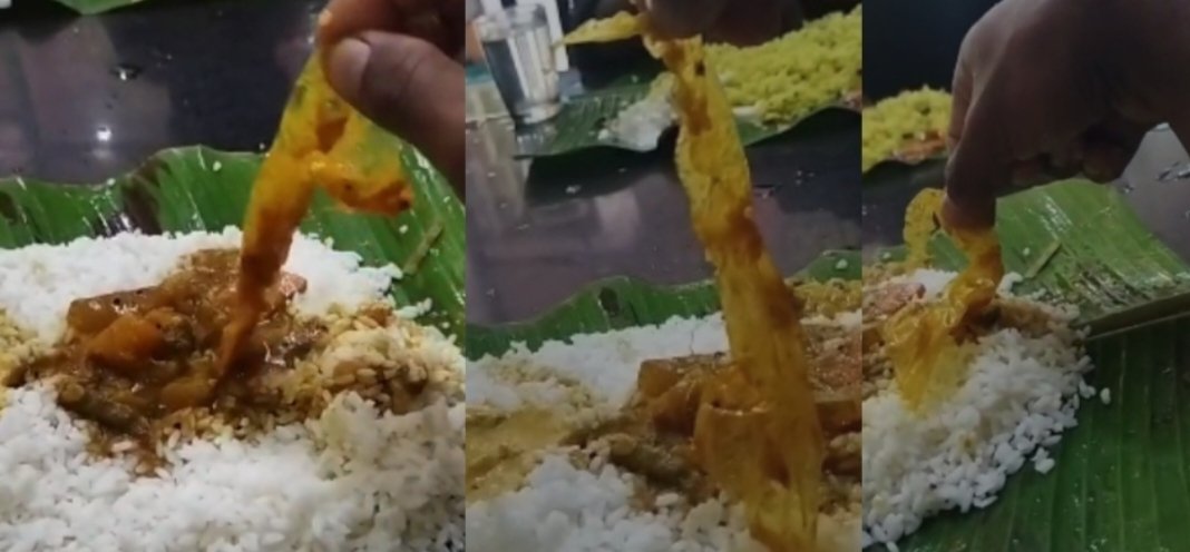 Plastic bag in sambar, Kozhikode; The health department has closed the hotel