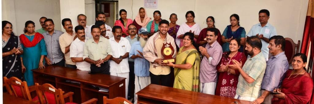 thiruvambadis-golden-star-jithu-k-robbie-honored-by-grama-panchayat