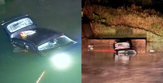 car plunges into river after google maps misguides family of five miraculously rescued