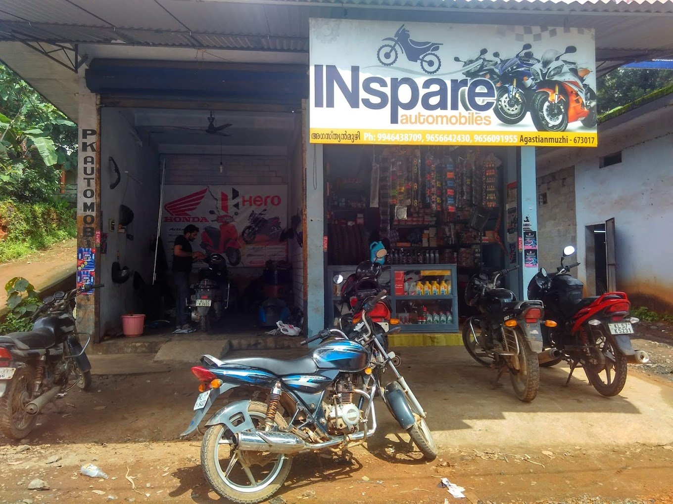 IN Spare Two Wheeler Workshop