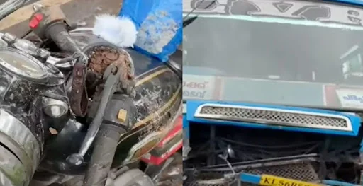 Cheruvannur ബൈക്കില് ബസിടിച്ച് അപകടം; നാലുപേര്ക്ക് ഗുരുതരമായ പരിക്ക് 6 cheruvannur a serious accident occurred when a bike collided with a bus leaving four people seriously injured