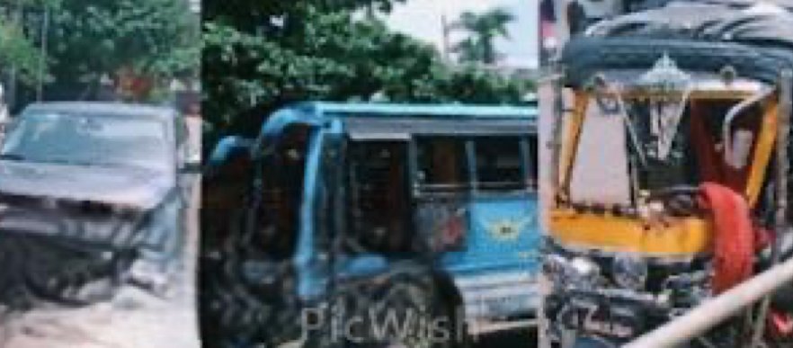 perambra accident three vehicles collide four injured