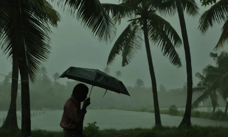 possibility of strong winds along with rain alert issued in all 14 districts of the state