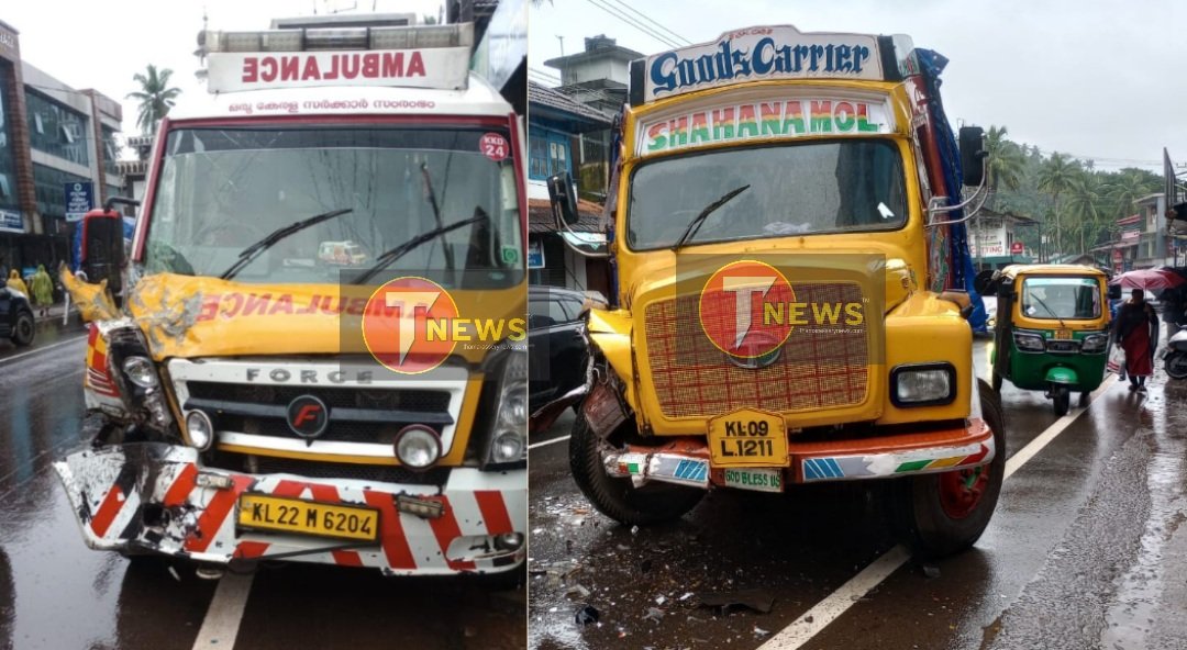 thamarassery-108-ambulance-collided-with-a-lorry-near-the-taluk-hospital
