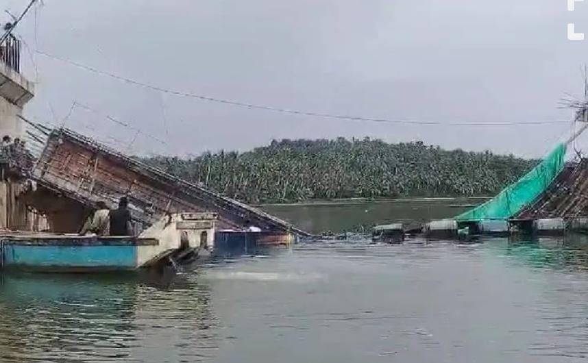 Koyilandi നിർമ്മാണത്തിലിരുന്ന പാലം തകർന്നുവീണു, തൊഴിലാളികൾ രക്ഷപ്പെട്ടത് തലനാരിഴയ്ക്ക് 9 koyilandi under construction bridge collapses workers escape by a narrow margin