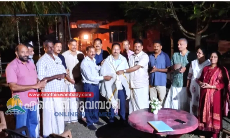 Thiruvambady, സംസ്ഥാന കാർഷിക അവാർഡ് ജേതാവിനെ ആദരിച്ചു 3 thiruvambady state agriculture award winner honored