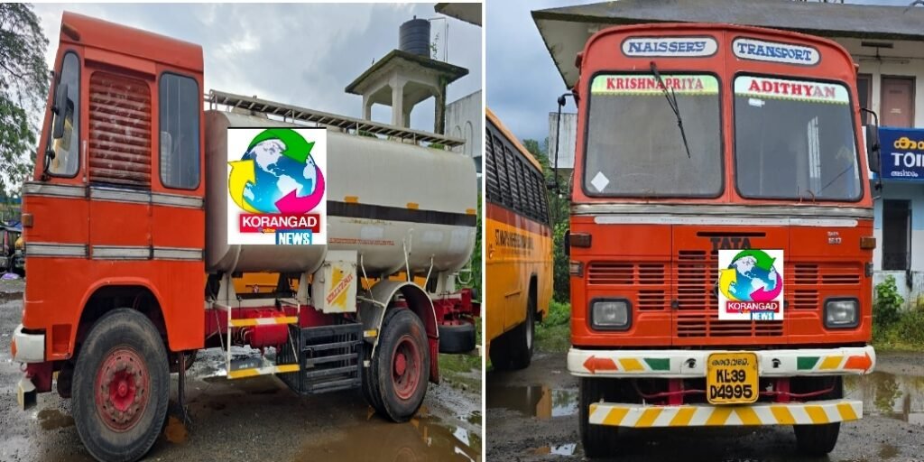Korangad സ്കൂളിന് മുന്നിൽ ശുചിമുറി മാലിന്യം തള്ളിയ ലോറി പിടികൂടി 10 korangad a lorry dumping toilet waste in front of the school was caught